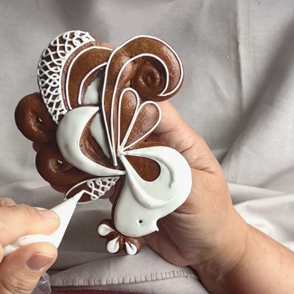 Royal icing Prague technique